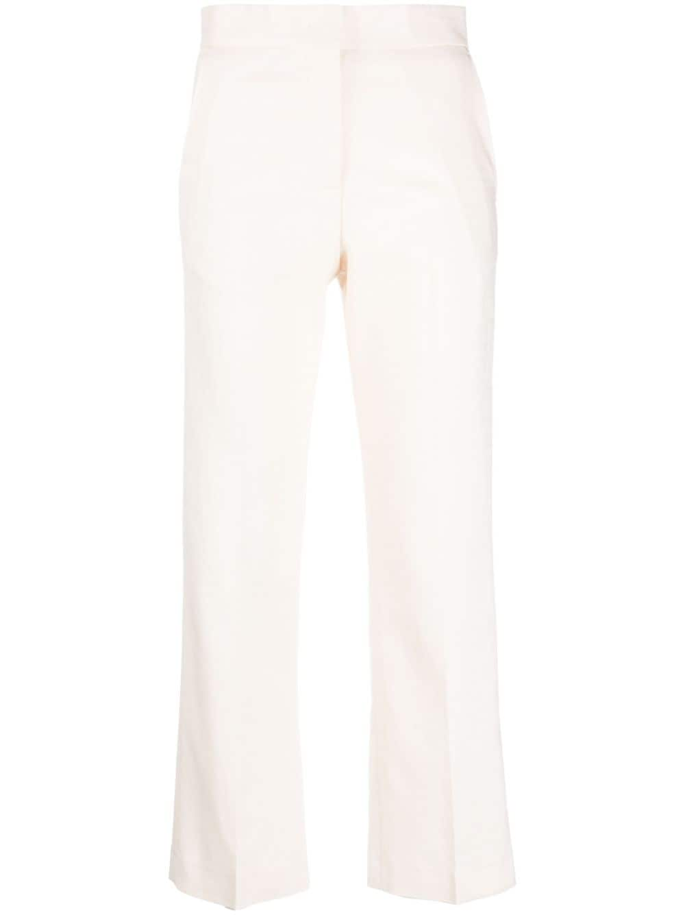 MSGM cropped tailored-cut trousers - Neutrals von MSGM