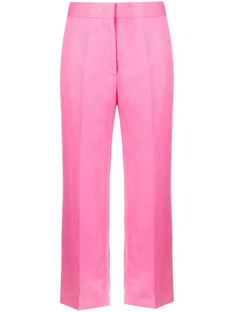 MSGM cropped tailored trousers - Pink von MSGM