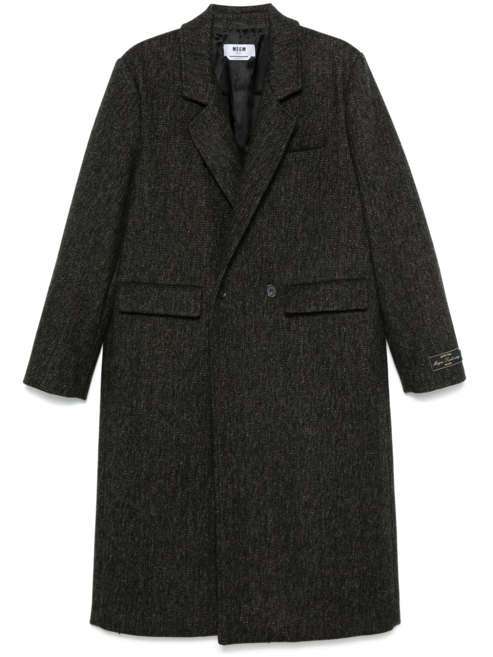 MSGM double-breasted coat - Black von MSGM