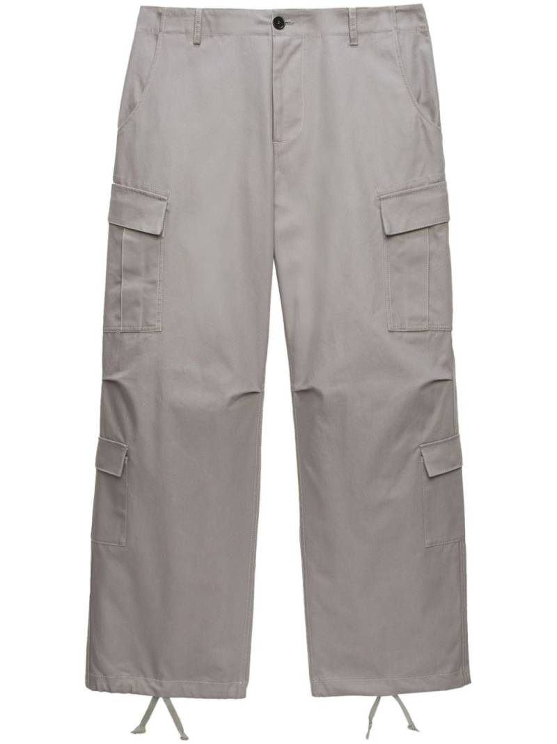 MSGM drawstring ankles cargo trousers - Grey von MSGM