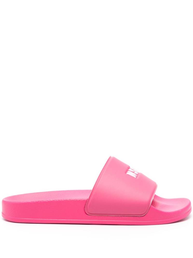 MSGM embossed-logo slides - Pink von MSGM