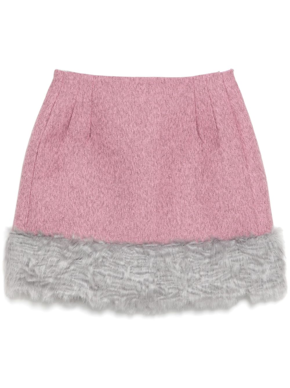 MSGM faux-fur skirt - Pink von MSGM