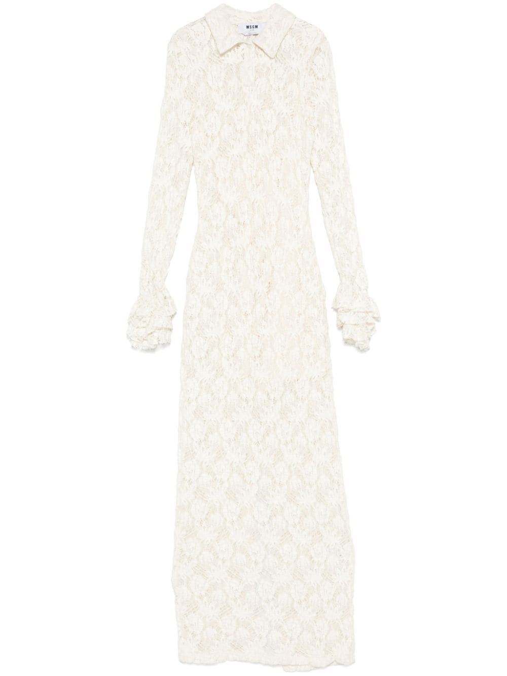 MSGM floral-lace maxi dress - White von MSGM