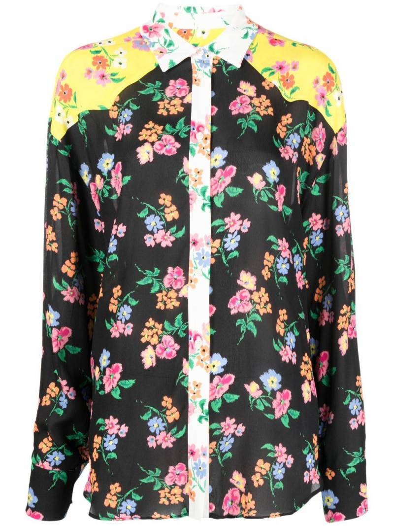 MSGM floral-print blouse - Black von MSGM