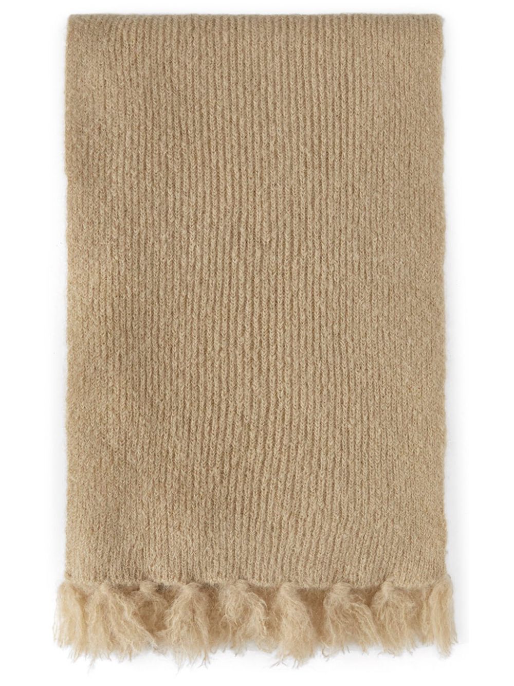 MSGM frayed knit scarf - Neutrals von MSGM