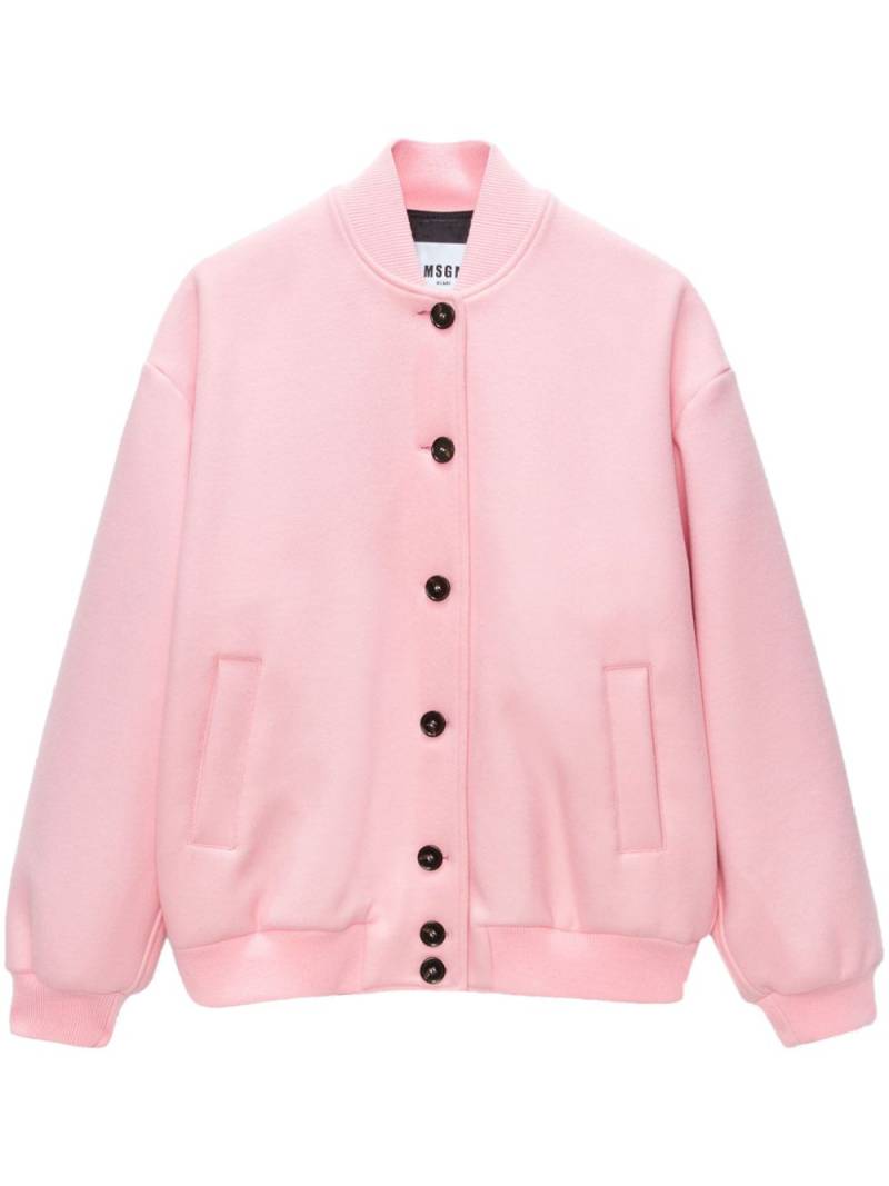 MSGM graphic-print puffer jacket - Pink von MSGM