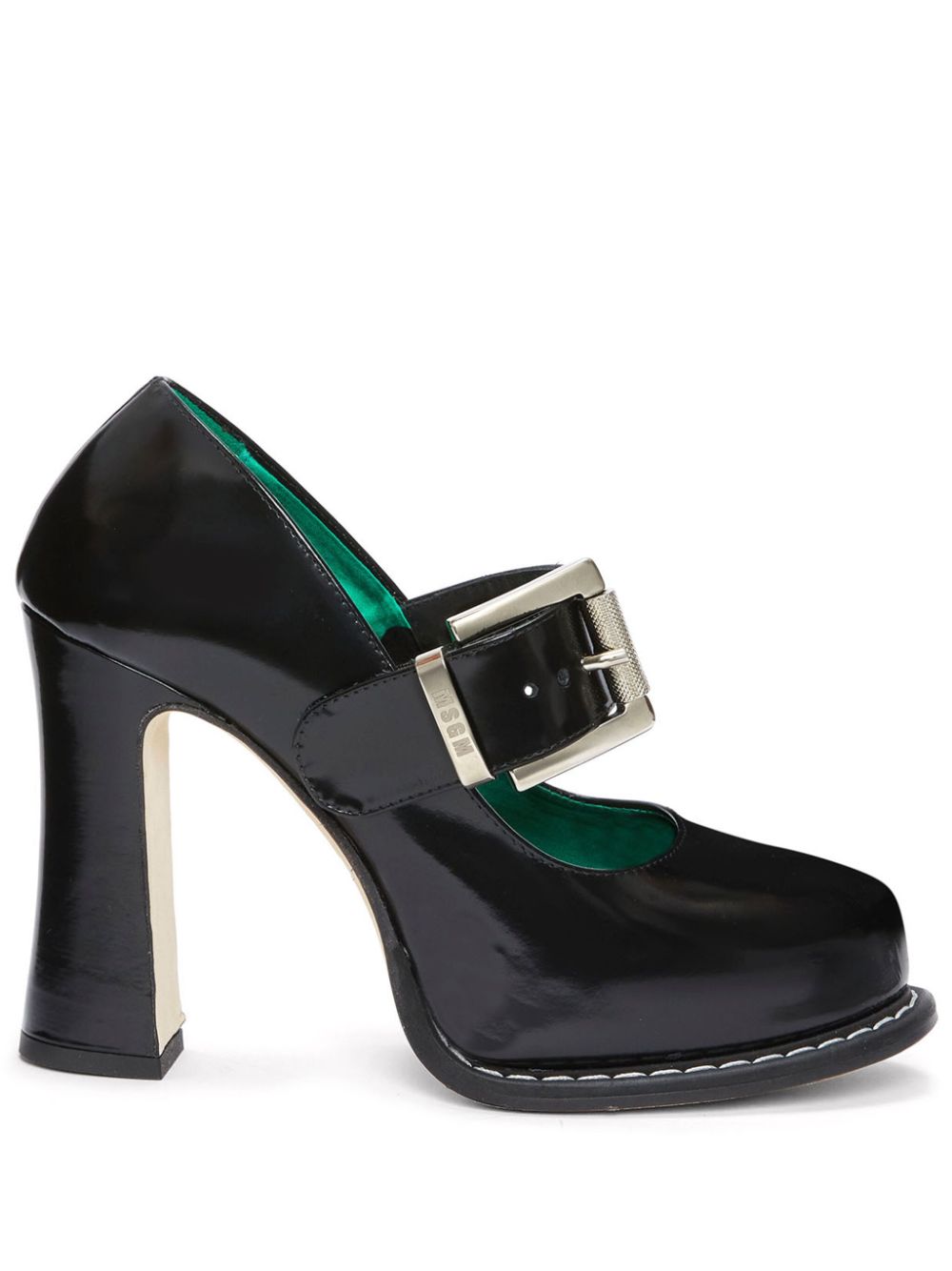 MSGM high-heel buckled pumps - Black von MSGM