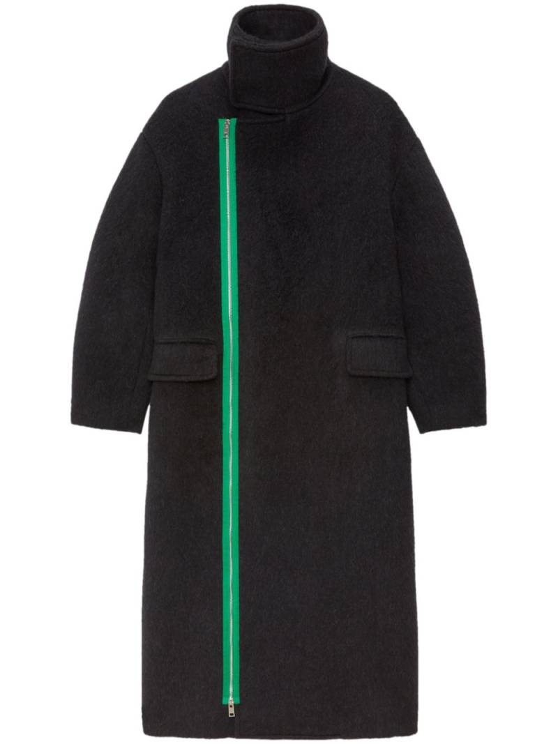 MSGM high-neck zip-up coat - Black von MSGM