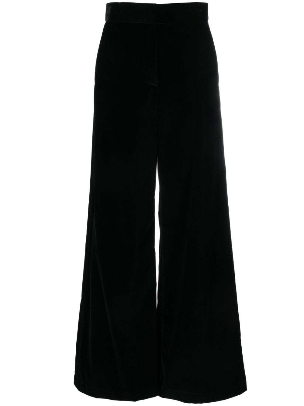 MSGM high-waisted flared trousers - Black von MSGM