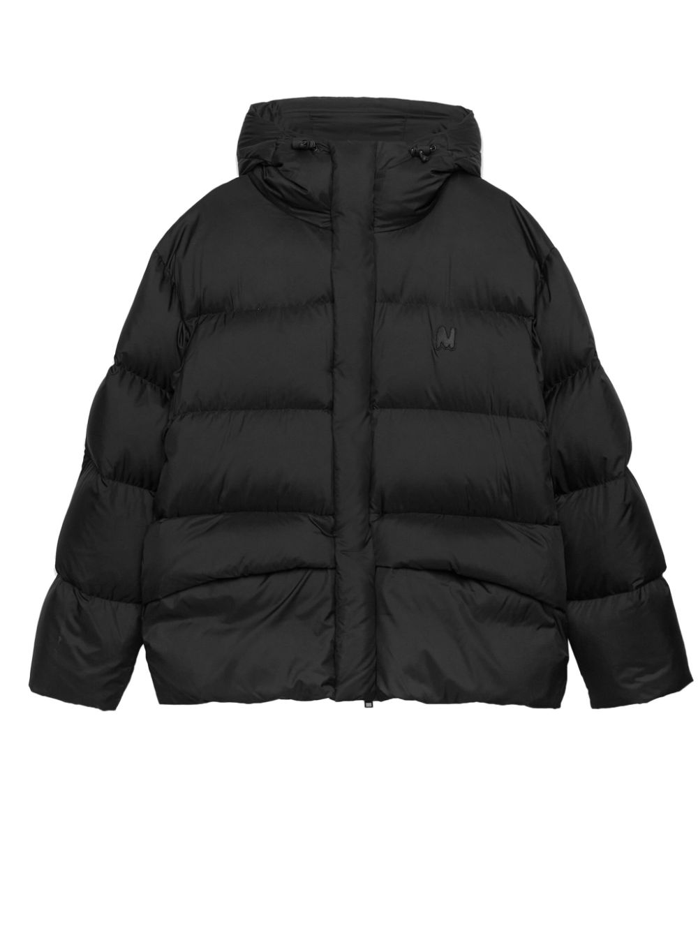 MSGM hooded padded jacket - Black von MSGM