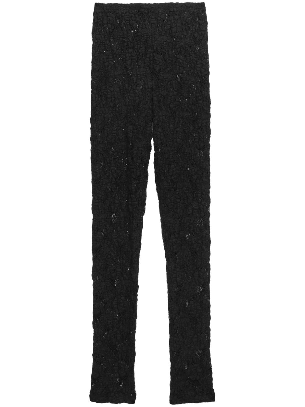 MSGM lace knitted trousers - Black von MSGM