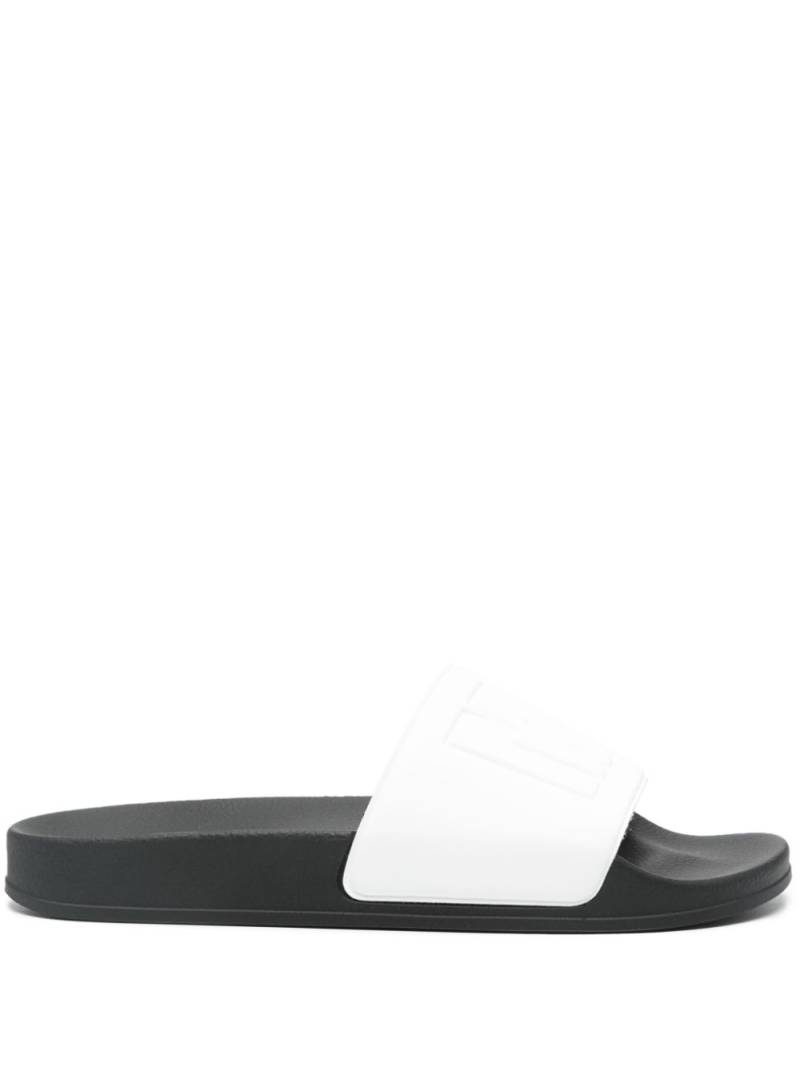 MSGM logo-embossed slides - Black von MSGM