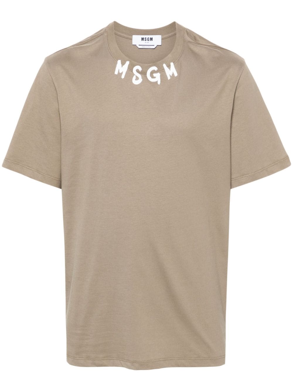 MSGM logo-print T-shirt - Green von MSGM