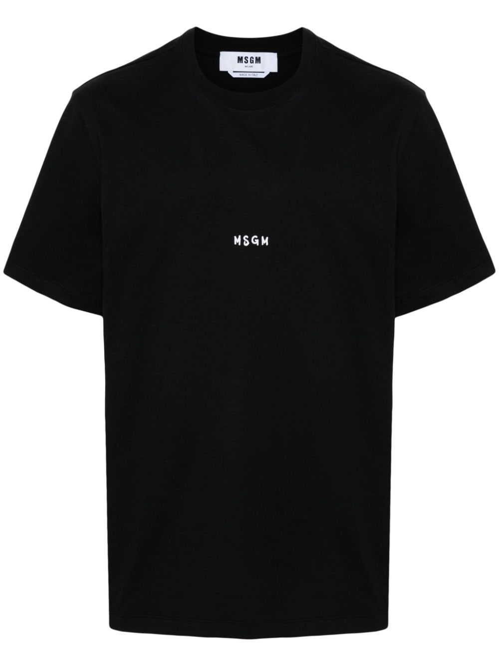 MSGM logo-print cotton T-shirt - Black von MSGM