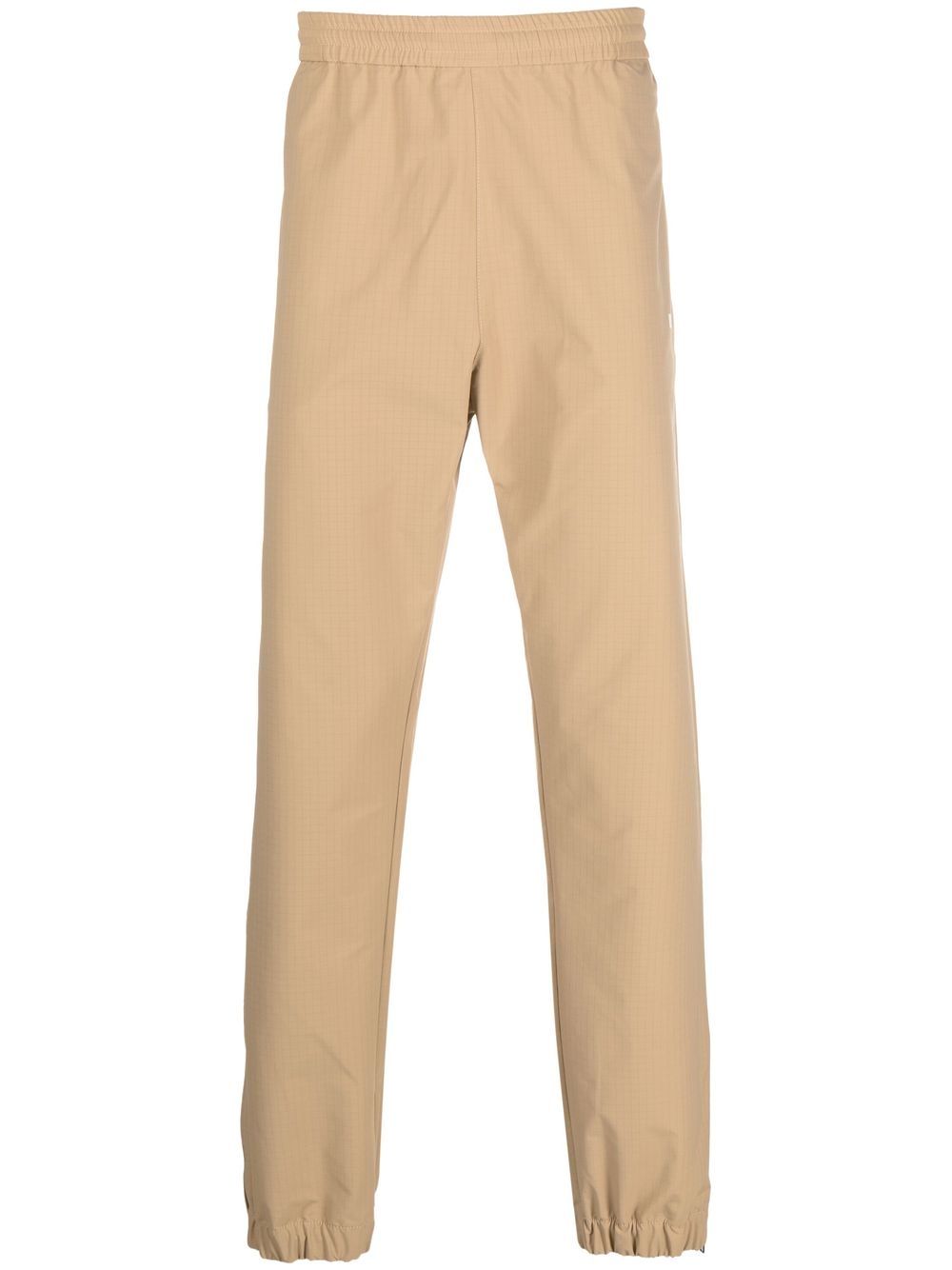 MSGM logo-print elasticated waist trousers - Neutrals von MSGM