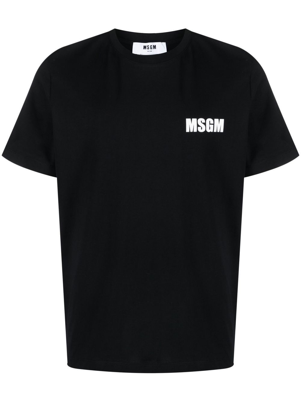 MSGM logo-print short-sleeve T-shirt - Black von MSGM