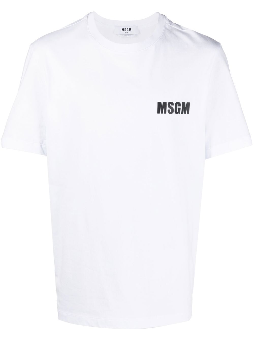 MSGM logo-print short-sleeve T-shirt - White von MSGM