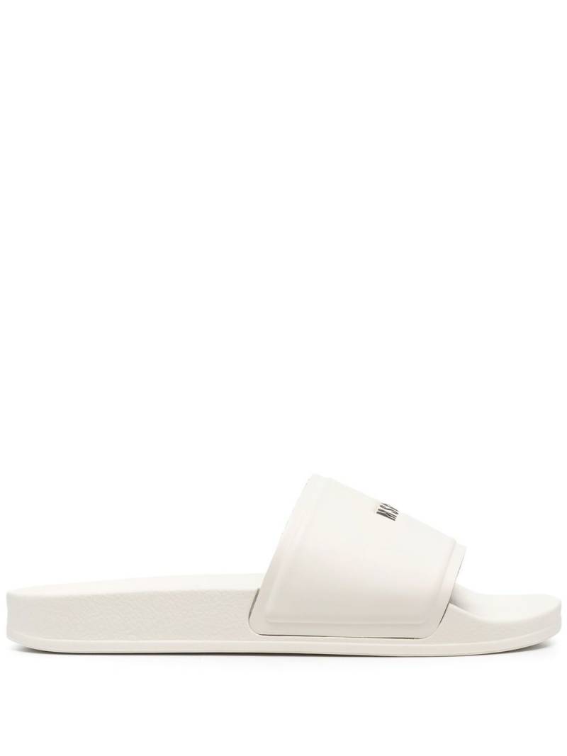 MSGM logo-print sliders - Neutrals von MSGM