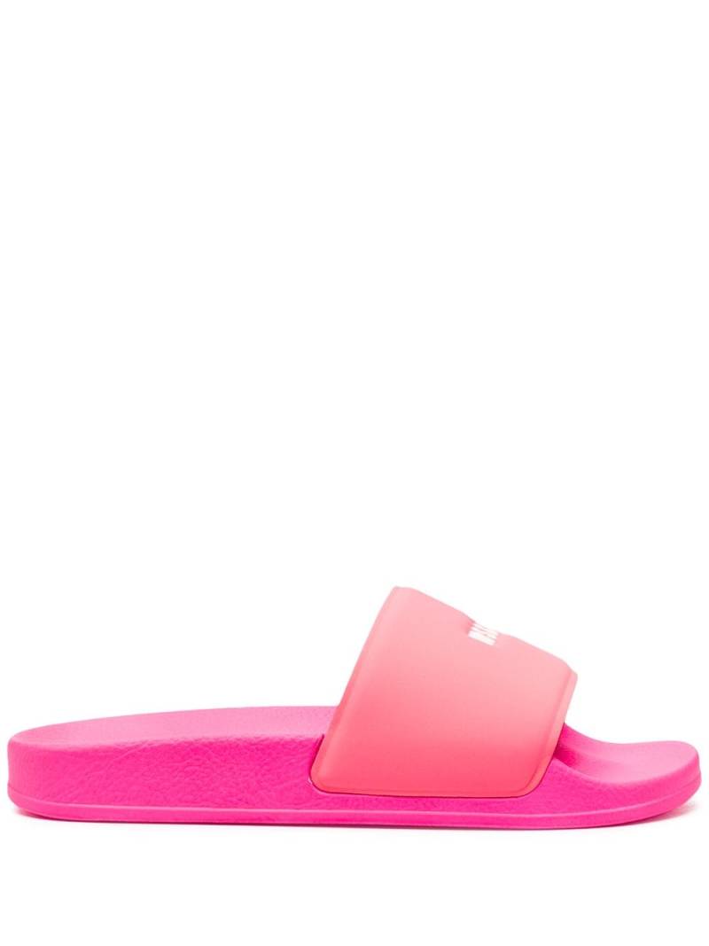 MSGM logo-print slides - Pink von MSGM