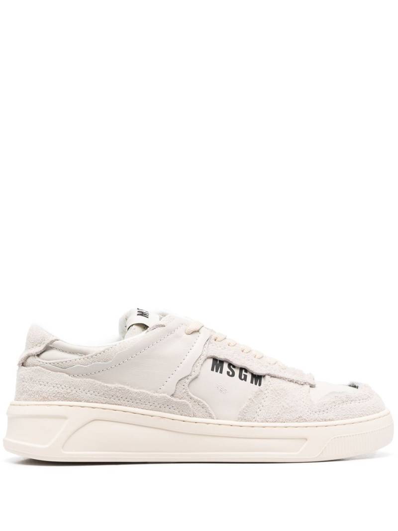 MSGM logo-print sneakers - Neutrals von MSGM