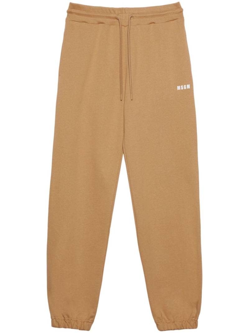 MSGM logo-print sweatpants - Neutrals von MSGM