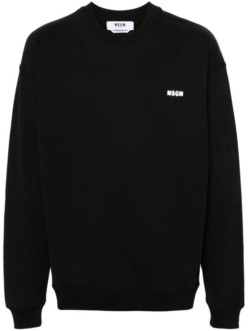 MSGM logo-print sweatshirt - Black von MSGM