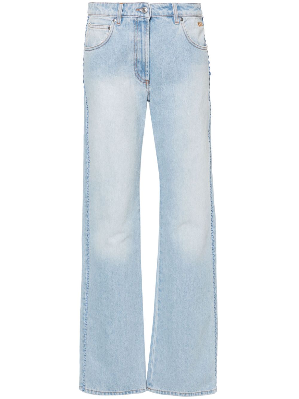 MSGM mid-rise straight jeans - Blue von MSGM