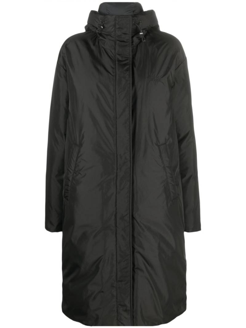 MSGM oversized hooded down coat - Black von MSGM