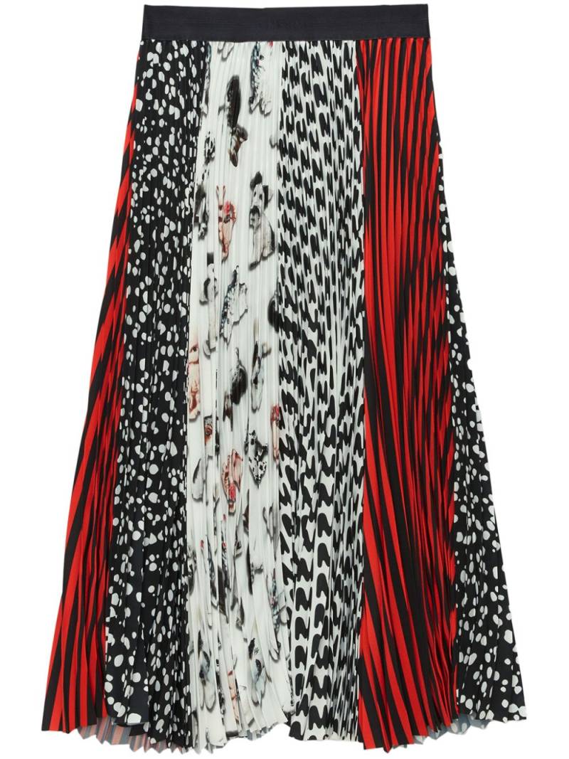 MSGM patchwork-print skirt - Black von MSGM