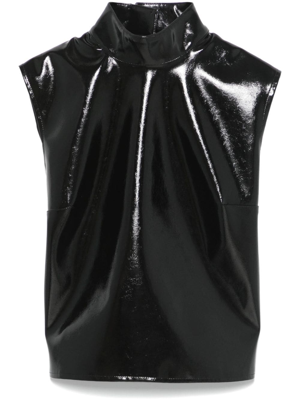 MSGM patent top - Black von MSGM