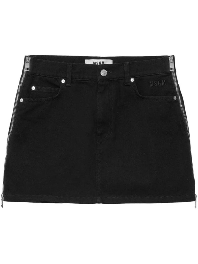 MSGM pocketed mini skirt - Black von MSGM