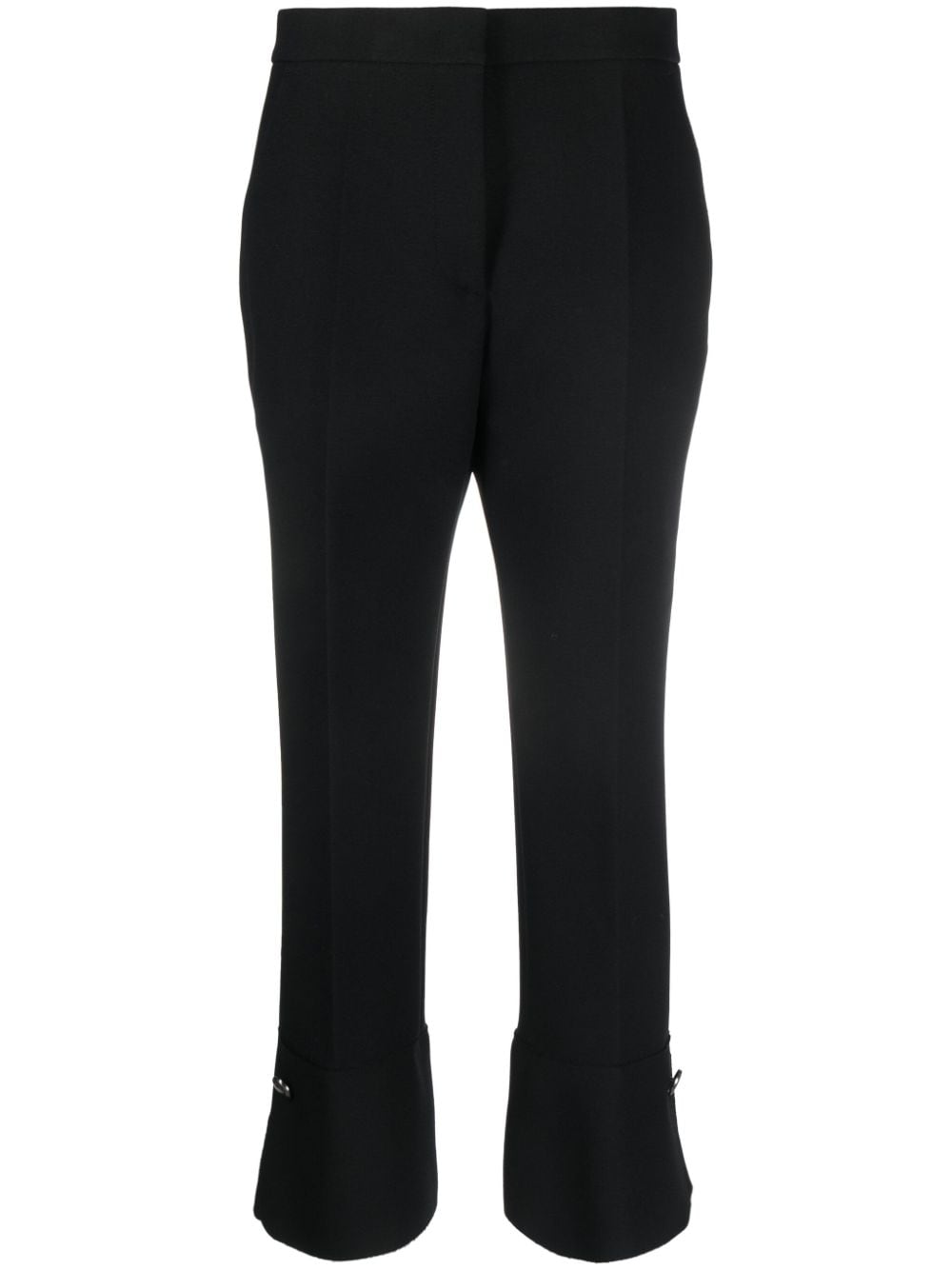 MSGM pressed-crease high-waisted trousers - Black von MSGM