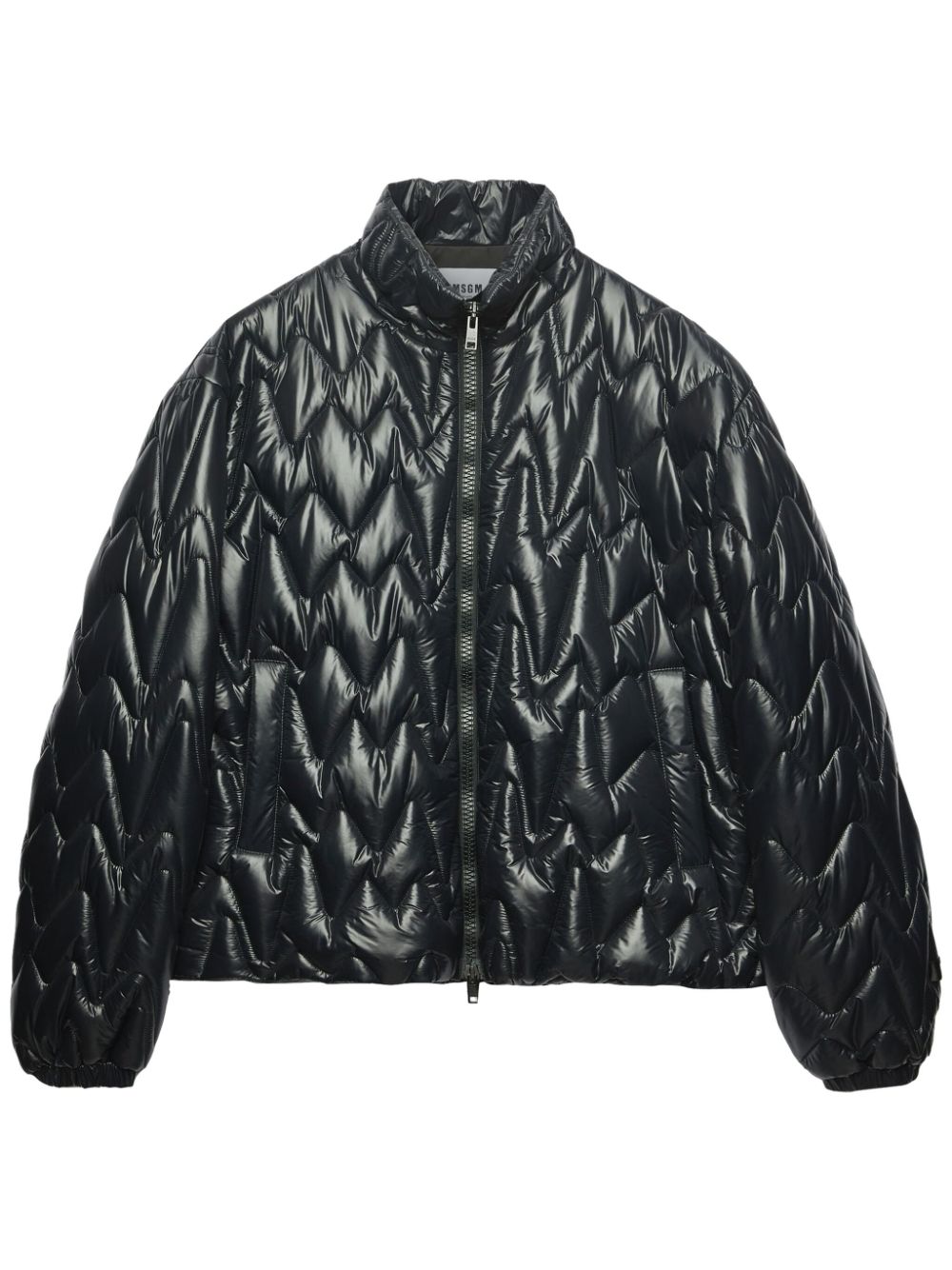 MSGM quilted padded jacket - Black von MSGM