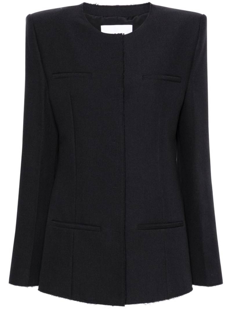 MSGM raw-cut tailored jacket - Black von MSGM