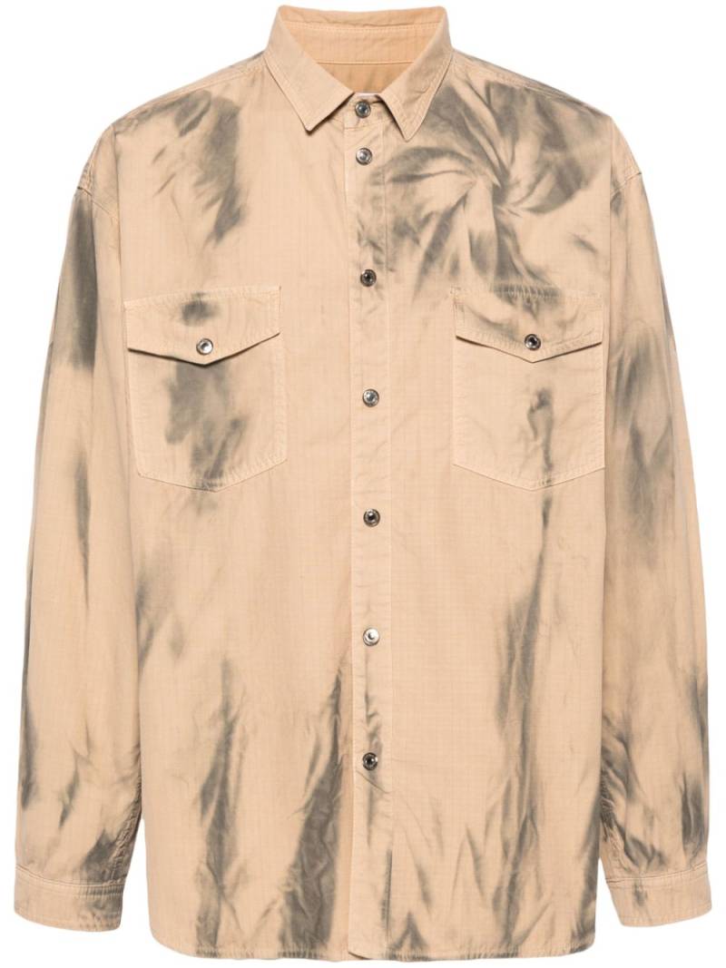 MSGM ripstop cotton shirt - Neutrals von MSGM