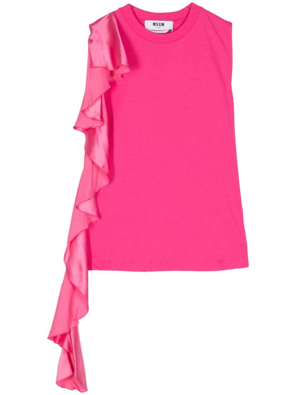 MSGM ruffle-detail sleeveless top - Pink von MSGM