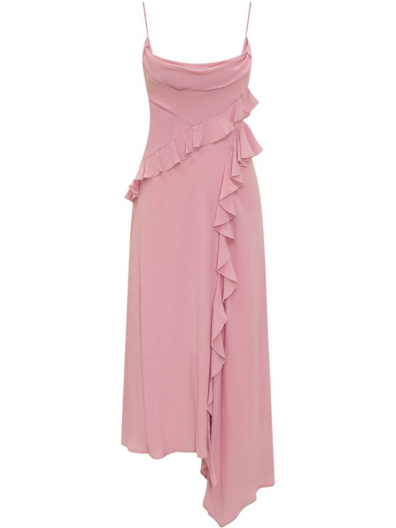 MSGM ruffled midi dress - Pink von MSGM