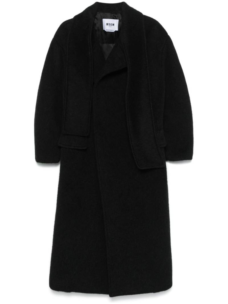 MSGM scarf coat - Black von MSGM