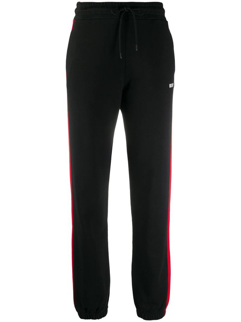 MSGM side-panel tapered track pants - Black von MSGM