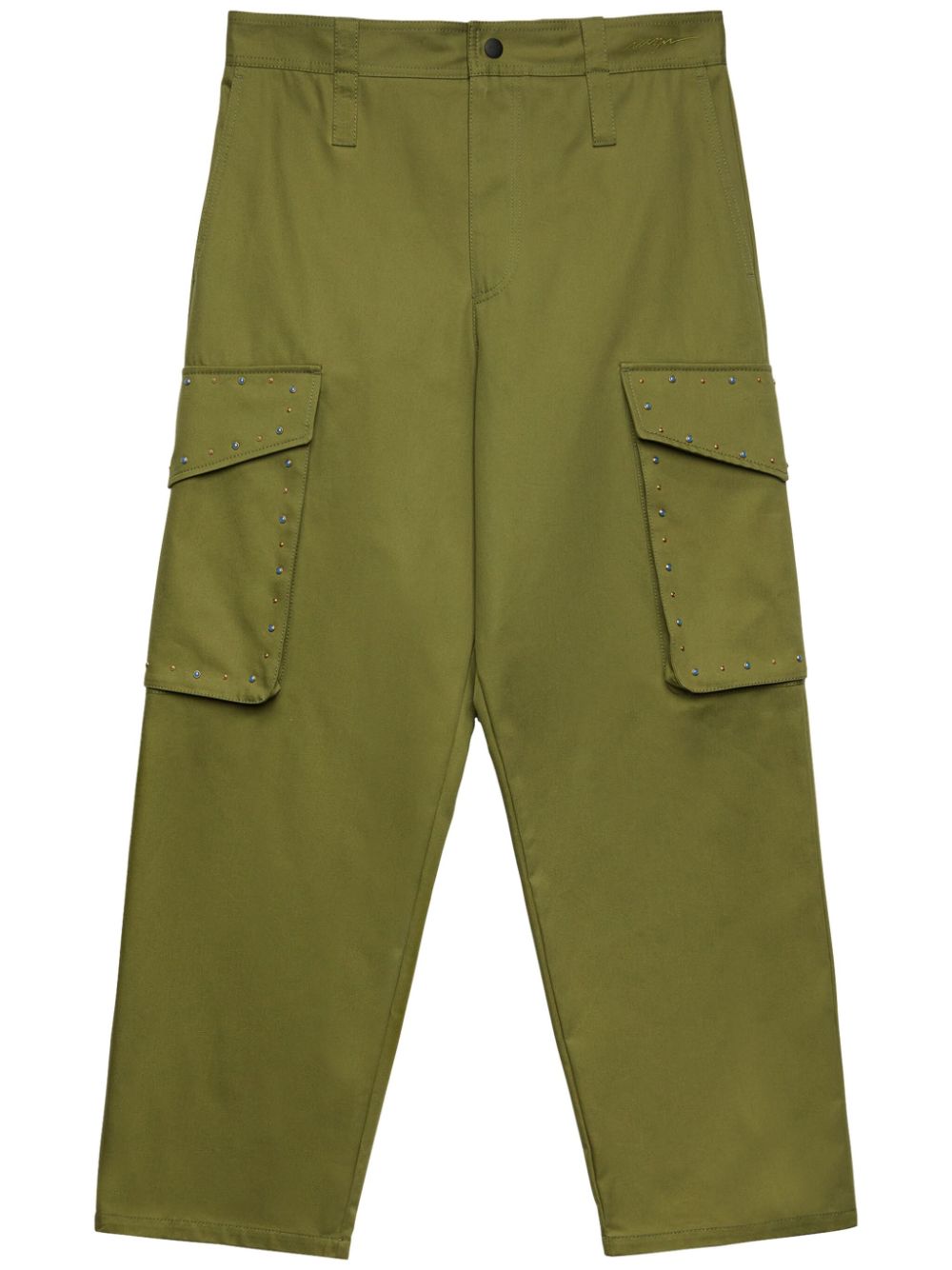 MSGM straight-leg cargo trousers - Green von MSGM