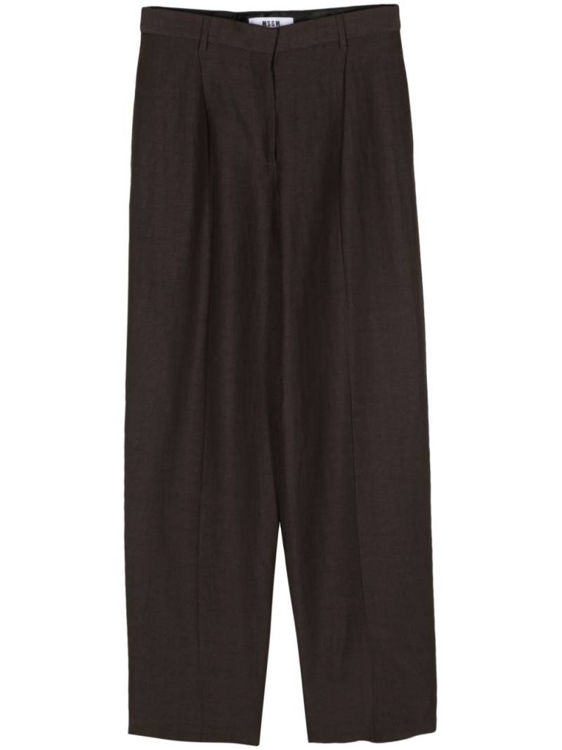 MSGM straight-leg trousers - Brown von MSGM