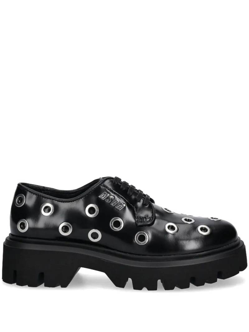 MSGM stud-embellished oxford shoes - Black von MSGM