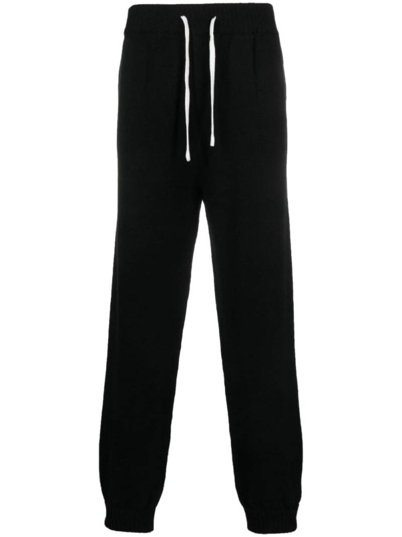 MSGM tapered knit track pants - Black von MSGM