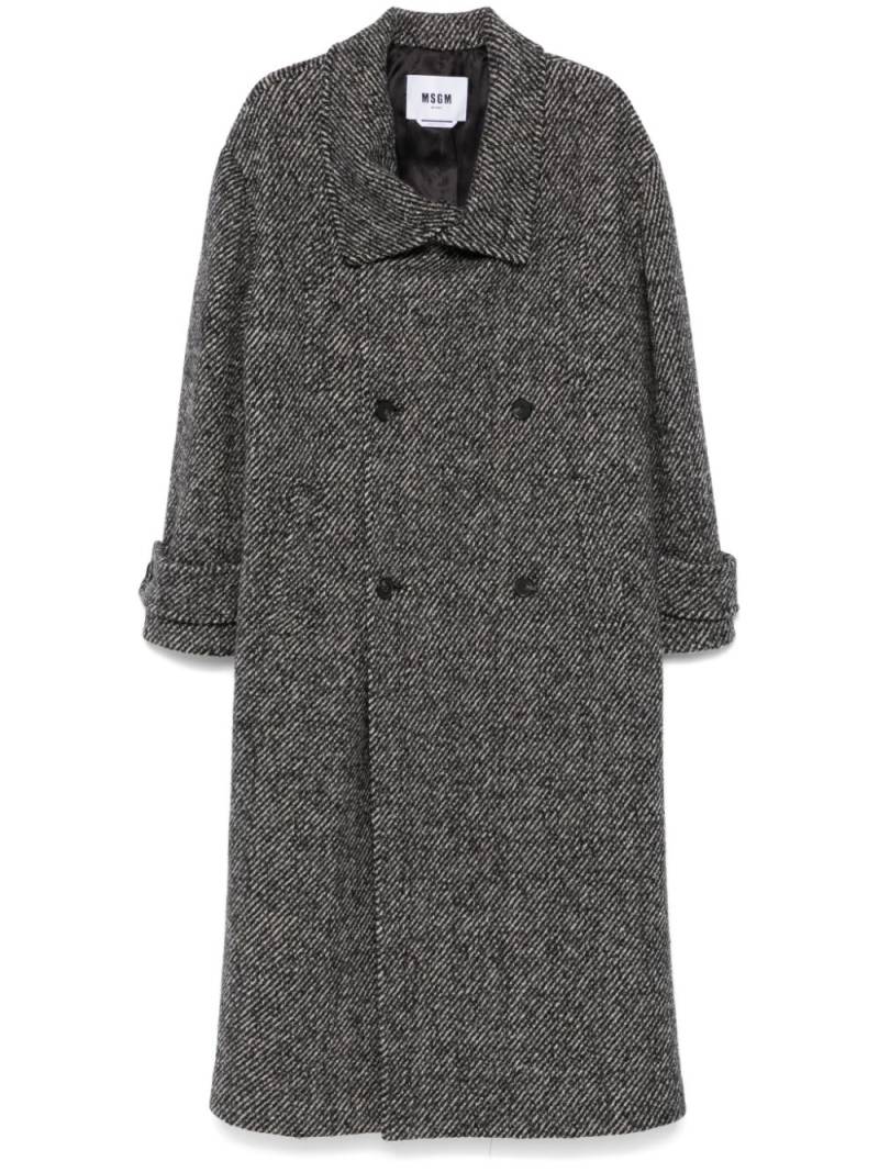 MSGM virgin wool coat - White von MSGM