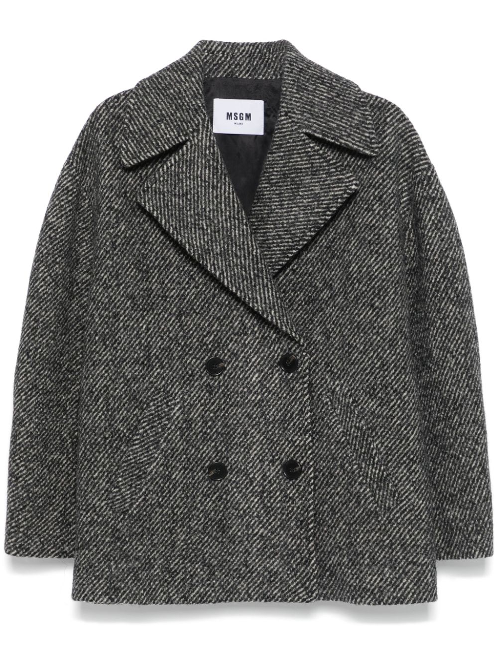 MSGM virgin wool peacoat - Black von MSGM