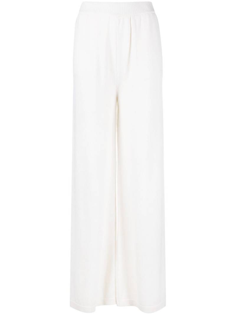 MSGM wide-leg wool-cashmere blend trousers - White von MSGM