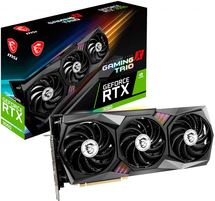 MSI Grafikkarte »GeForce RTX 3060 GAMING X TRIO 12G«, 12 GB, GDDR6 von MSI