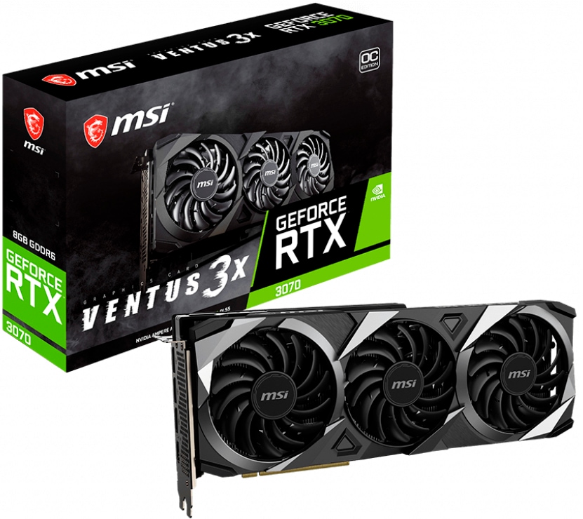 MSI Grafikkarte »GeForce RTX 3070 VENTUS 3X OC G«, 8 GB von MSI