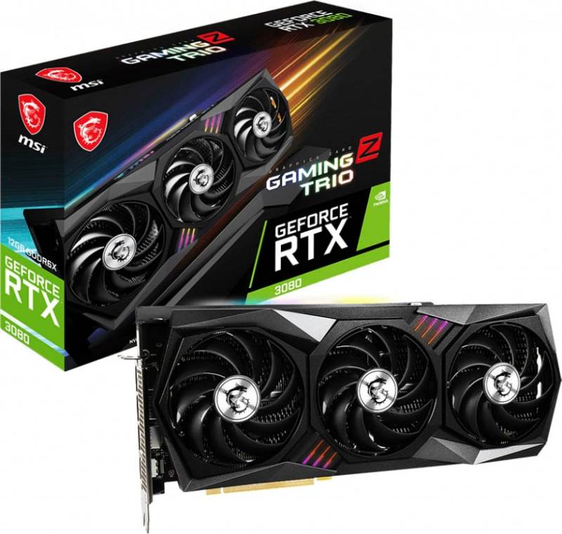 MSI Grafikkarte »GeForce RTX 3080 GAMING Z TRIO 12G LHR«, 12 GB, GDDR6X von MSI