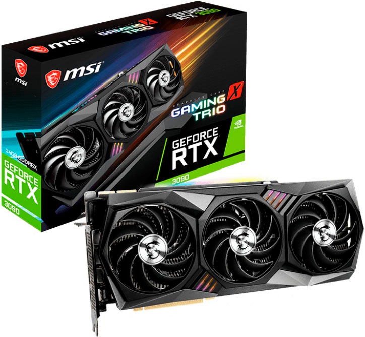 MSI Grafikkarte »GeForce RTX 3090 GAMING X TRIO 24G«, GDDR6X von MSI